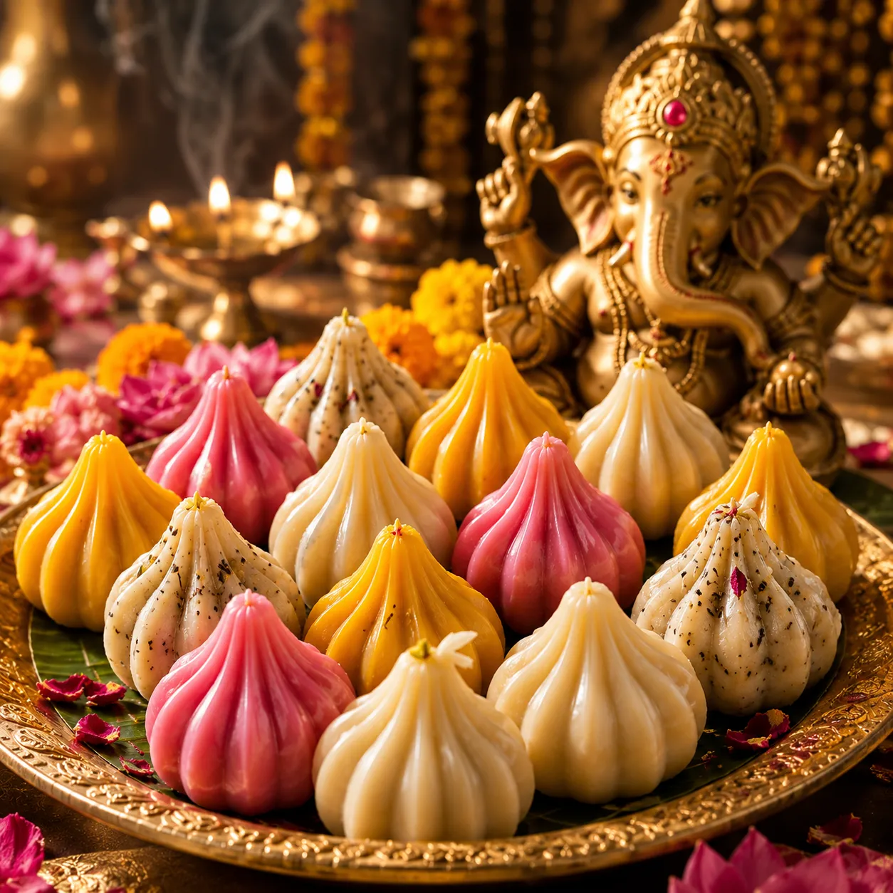 ขนมโมทกะ ความศักดิ์สิทธิ์ที่ถวายแด่พระพิฆเนศ เทพแห่งความสำเร็จ