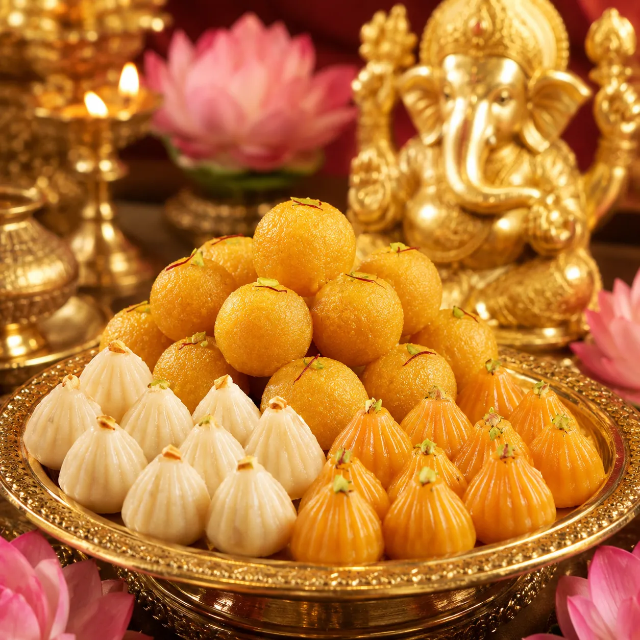 เสริมสิริมงคล เลือก ขนมถวายพระพิฆเนศ แบบไหนดี ที่องค์ท่านโปรดปราน